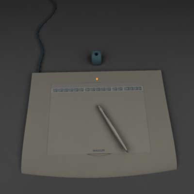 drawing tablet 3d model