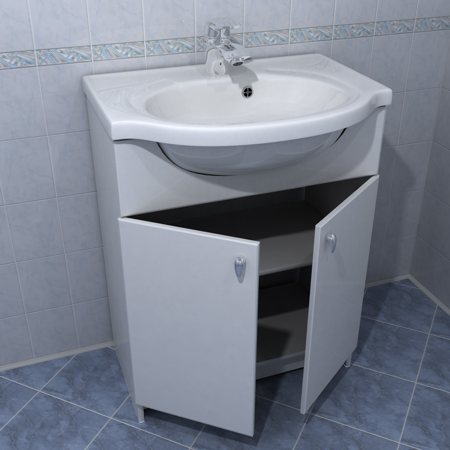 Faucet Sink Cabinet 3d Model