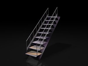 stairs warehouse 3d model