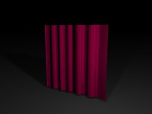 window curtain 3d model