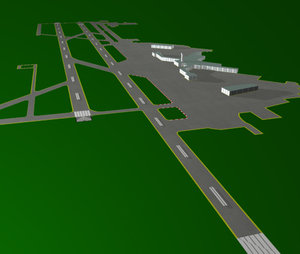 airport seattle 3d model