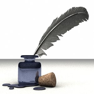 3d ink feather