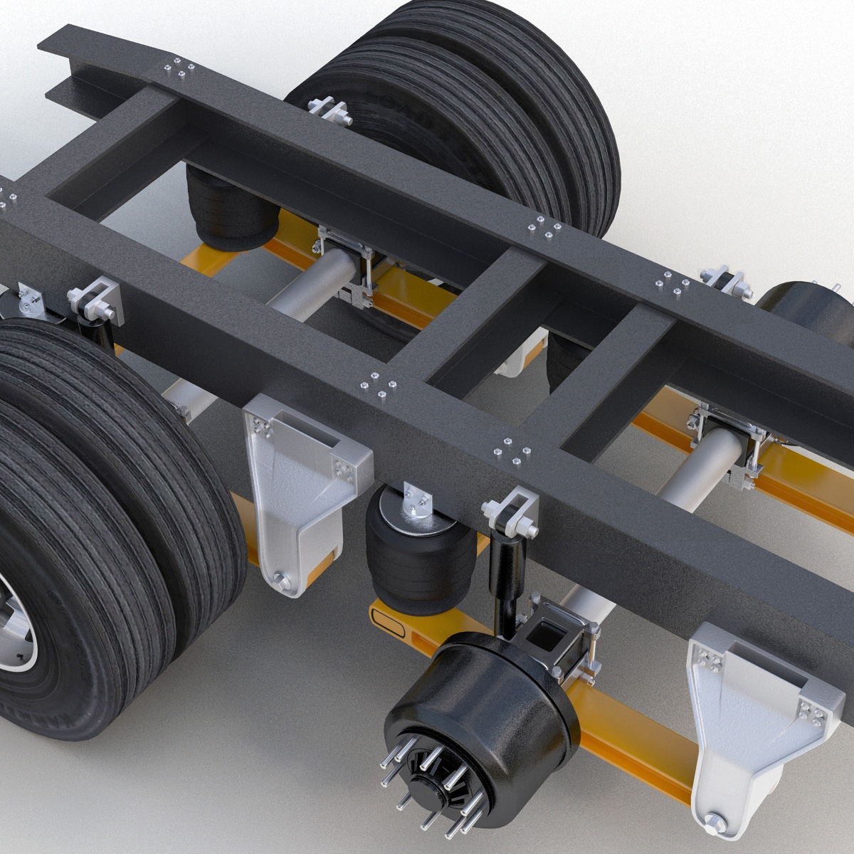 classic suspension 3d model