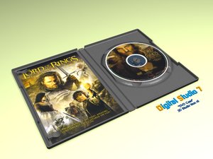 3d dvd case model