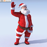 Santa Claus 3d model Rigged