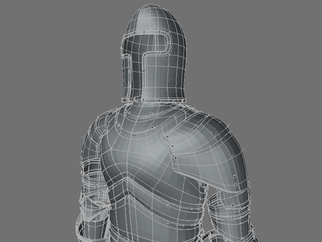 knight armor - 3d model