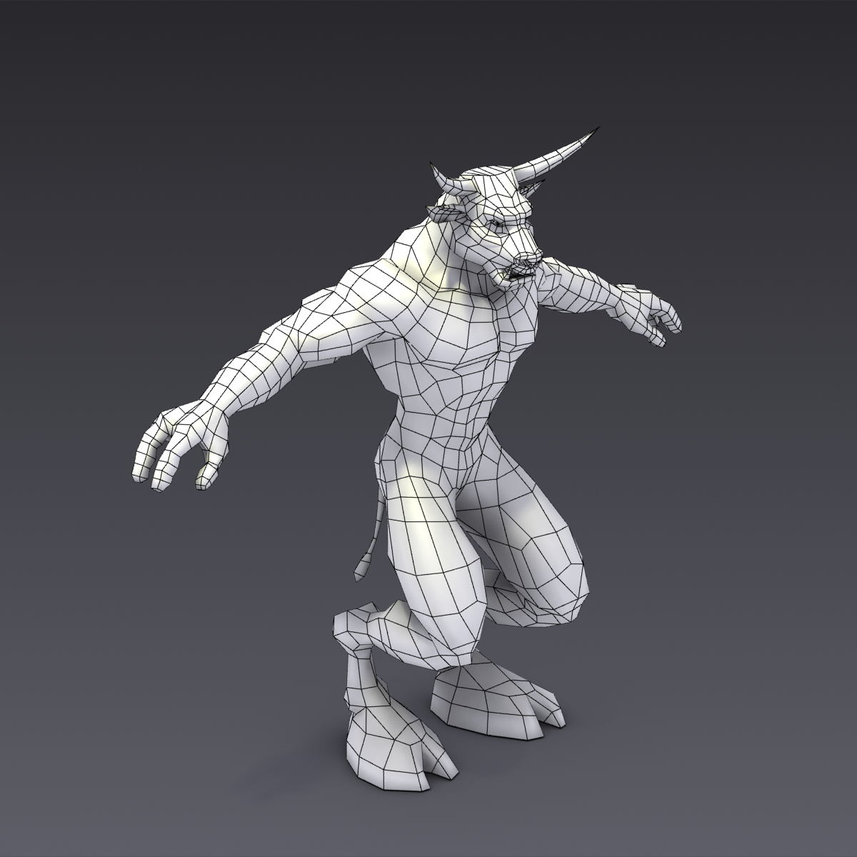 minotaur fantasy 3d model