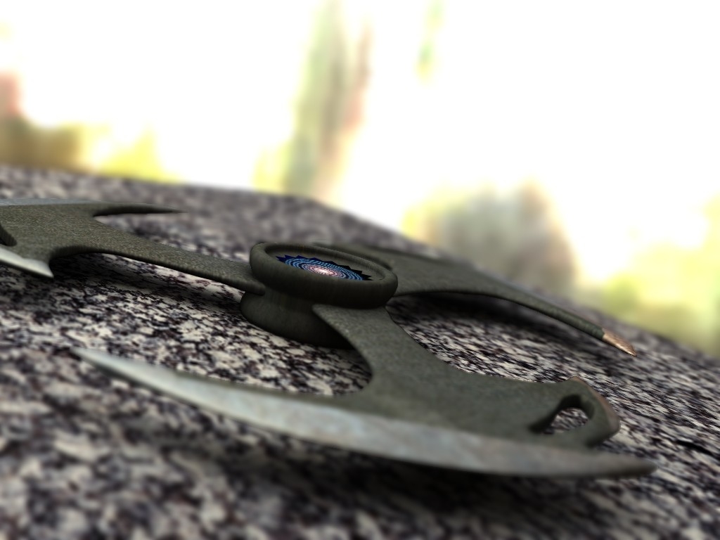 throwing blade movie 3d model