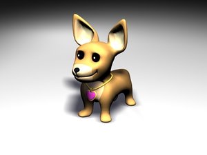 chiwawa dog 3d model