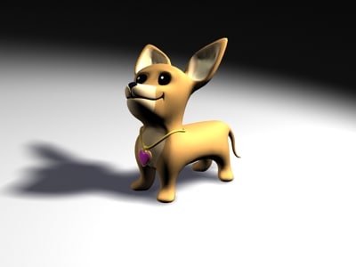 Chiwawa Dog Rigged 3d Model