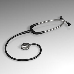 3d stethoscope doctors model