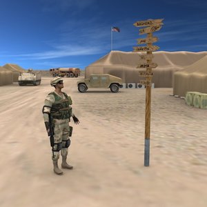 military camp 3d model
