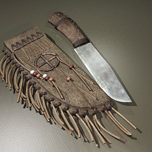 3d native knife sheath model