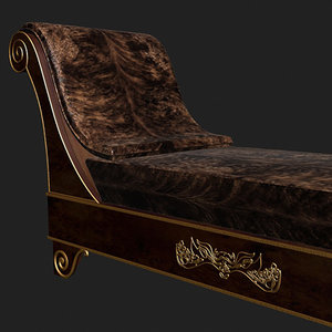 3d artdeco sofa model