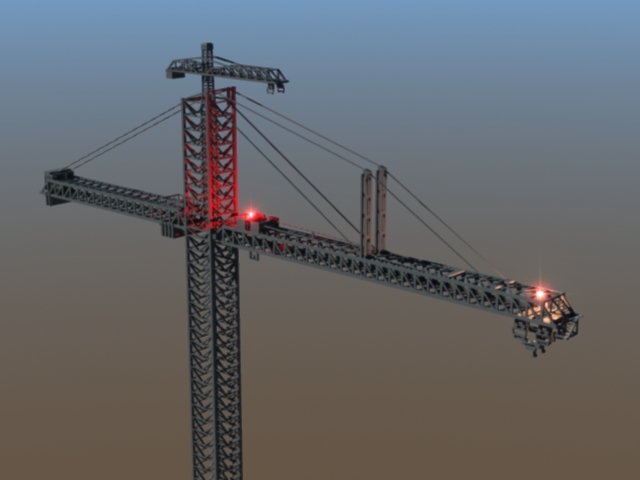 k-10000 tower crane kroll giant 3d model