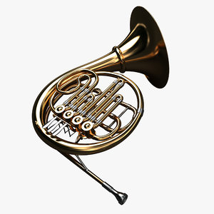 3d model french horn