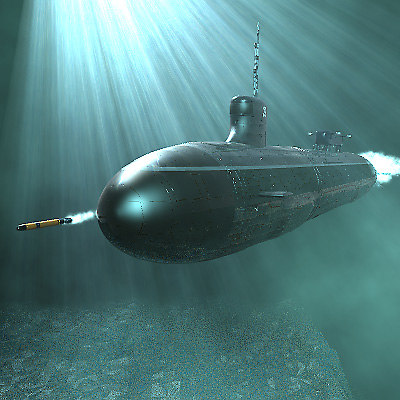 half hull seawolf class submarine gold
