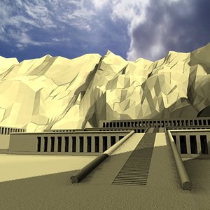hatshepsut temple 3d model