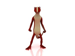lizard - character 3d model
