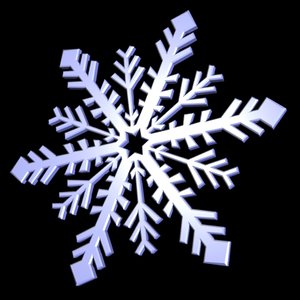 004 snowflake snow 3d model