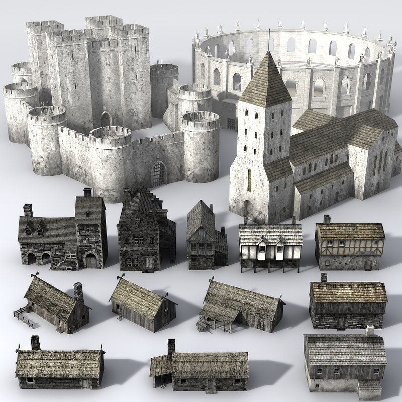 3ds medieval building https://static.turbosquid.com/Preview/000248/521 ...