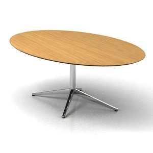 3d model florence knoll oval table