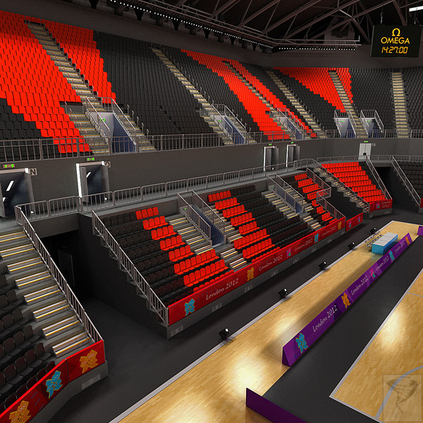 basketball arena london 3d model