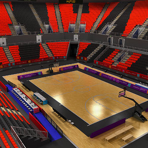basketball arena london 3d model