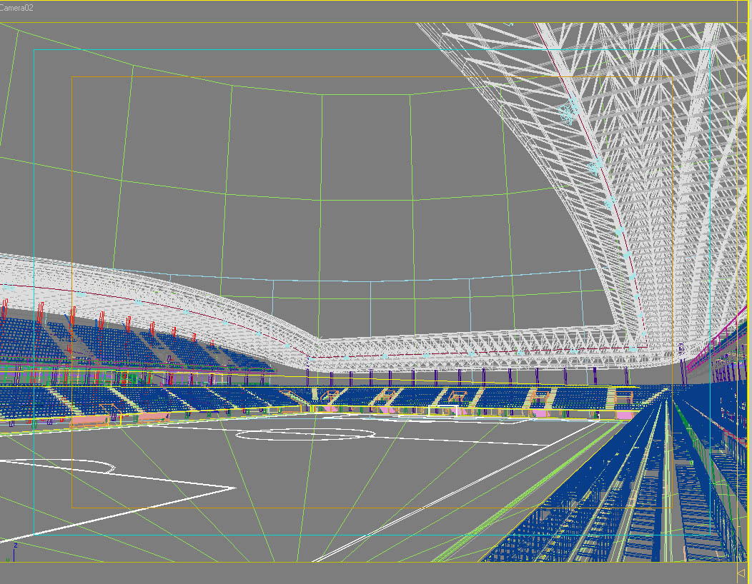 soccer stadium 3d model