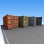 cargo shipping container 3d model