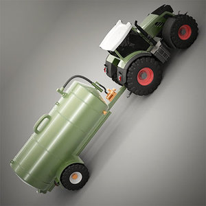 farm tractor 3d model