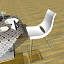 3d dining table model