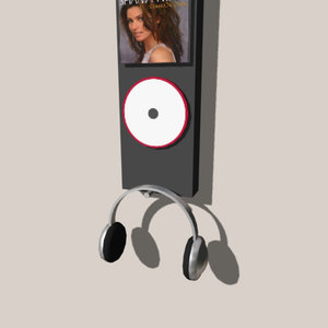 cd listening station 3d model
