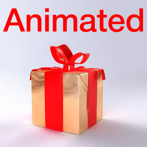 maya gift box animation