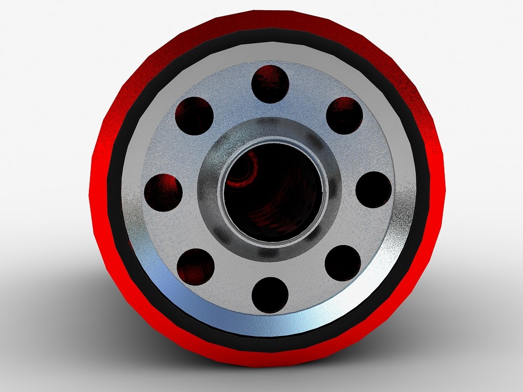 oil filter 3d model