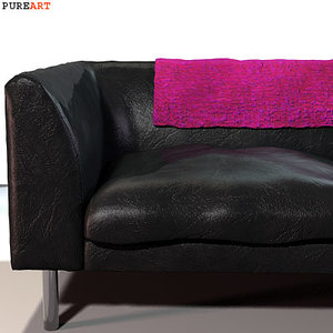 3d upholstered sofa model