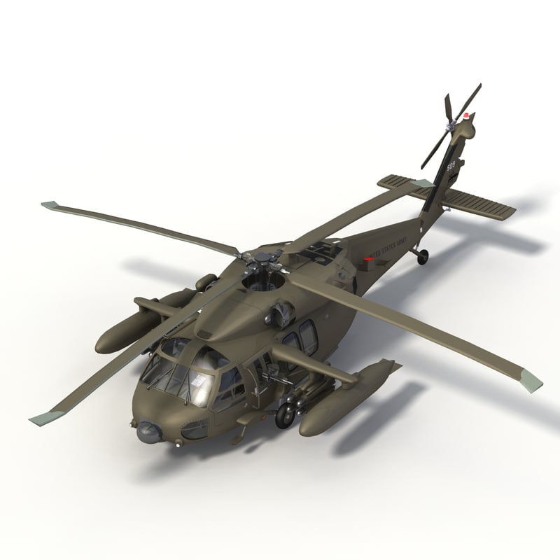 mh60a blackhawk 3d model