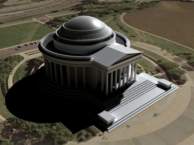 jefferson memorial 3d model