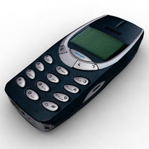 3d nokia 3310 mobile phone model