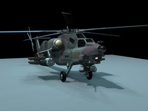 3d model helicopter