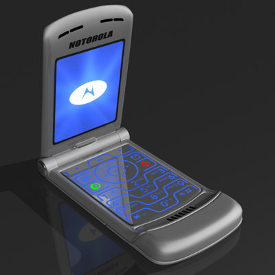 3d flip phone