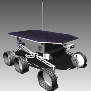 3d model lunar rover concept