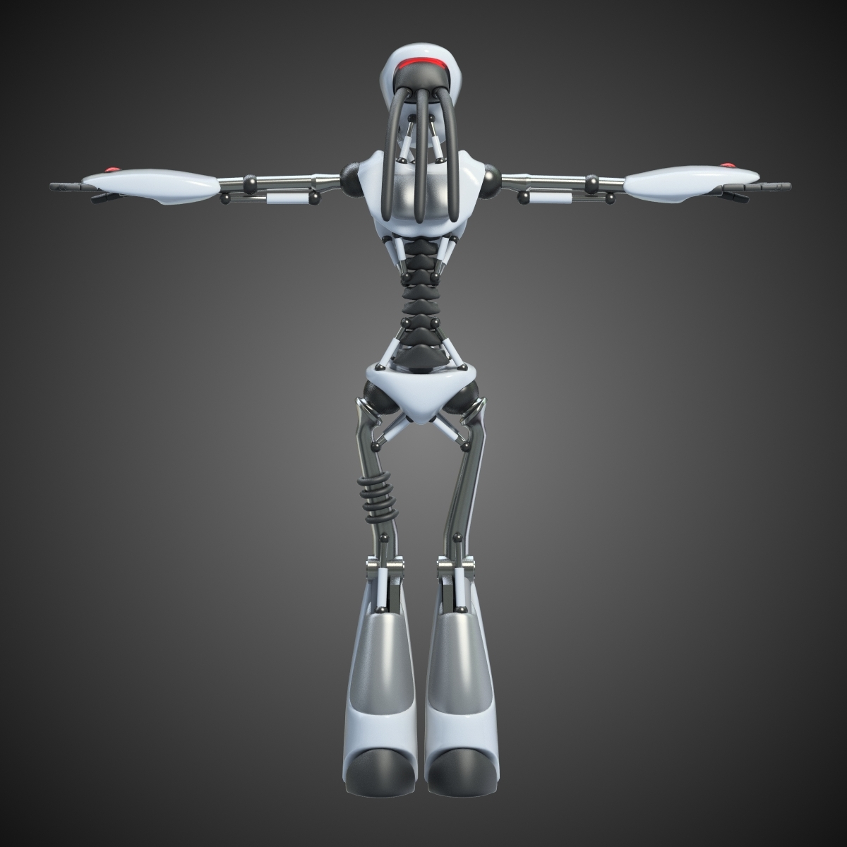 robot rigged biped 3d model