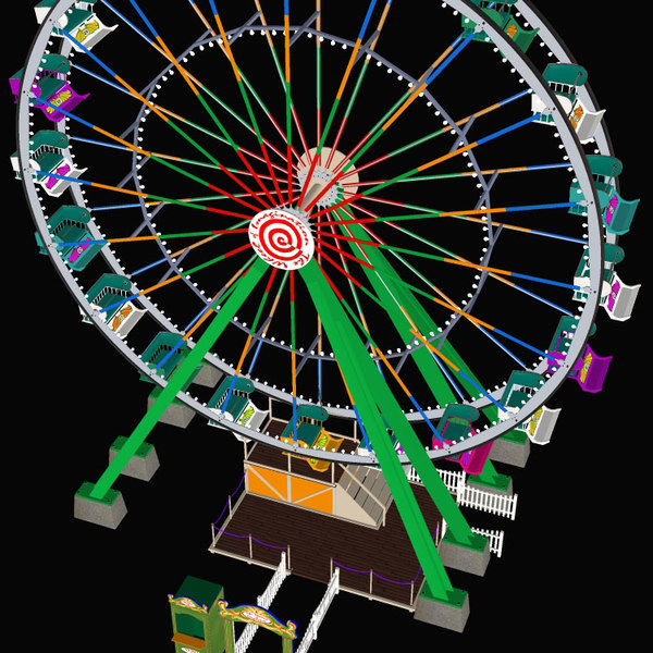 ferris wheel 3d model