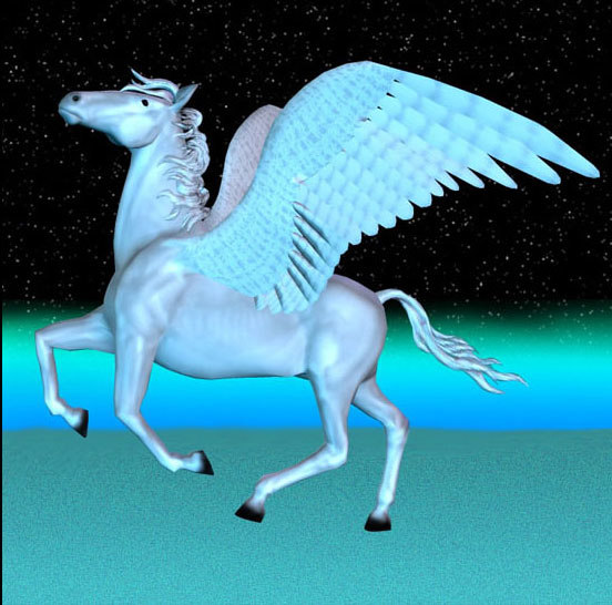 pegasus winged horse poser animation pz3