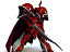 3d medieval knight red leader model
