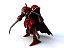 3d medieval knight red leader model