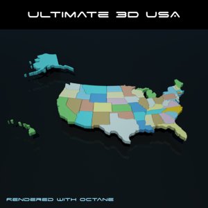 3ds max usa political state