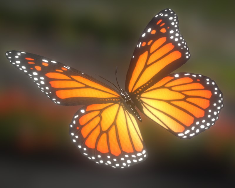 3d butterfly 01