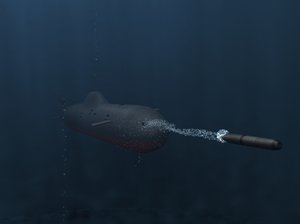 submarine akula 3d lwo